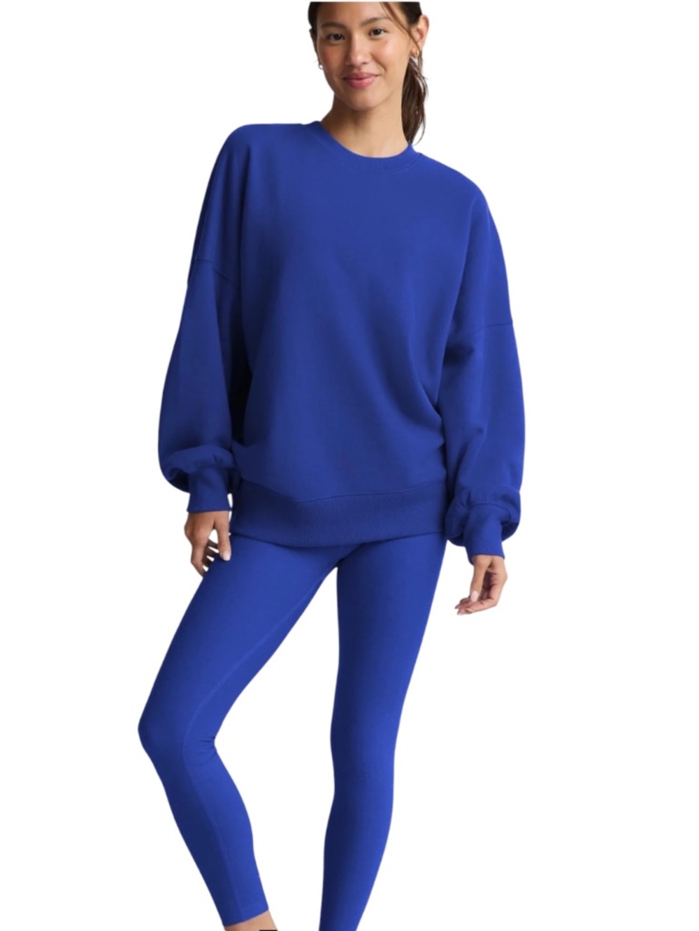 Beyond Yoga LuxeFleece 2.0 Oversized Crewneck Sweatshirt Womens S Athleisure